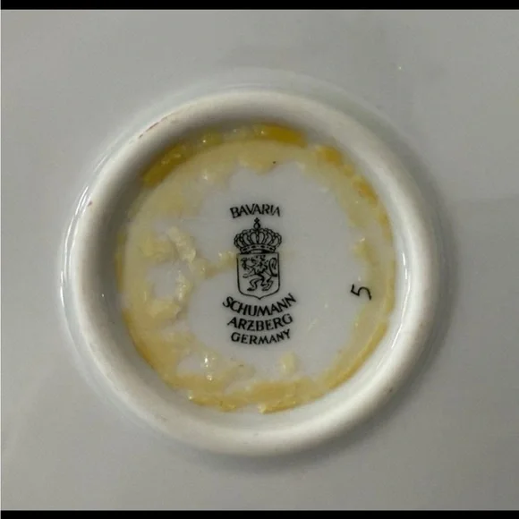 1940'S SCHUMANN - BAVARIAARZBERG DESERT ROSE 12 CHOP PLATE GERMANY